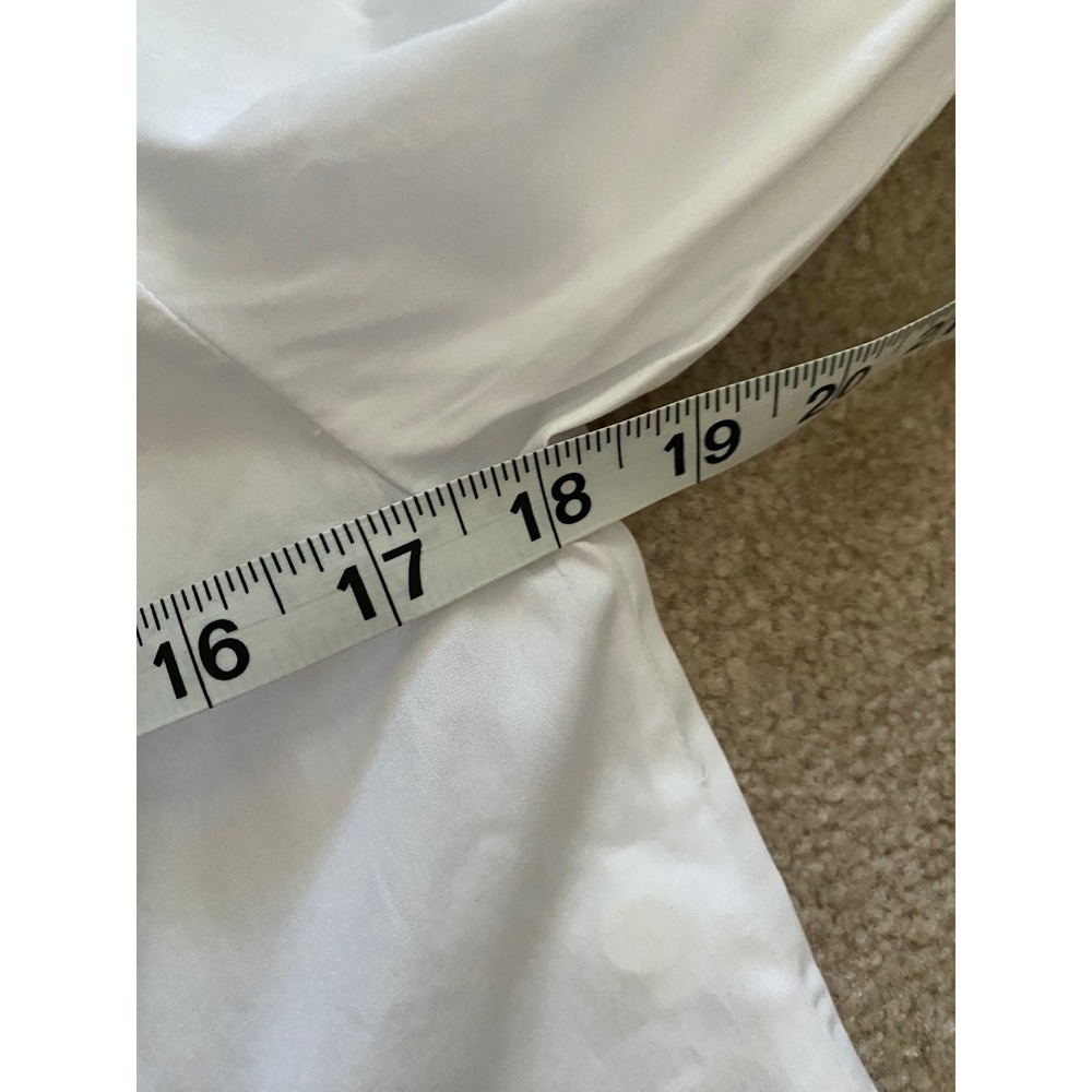 Madewell Straight-Hem Tuxedo Shirt Women XXS White Pique Bib Cotton Poplin Boxy - Picture 7 of 8